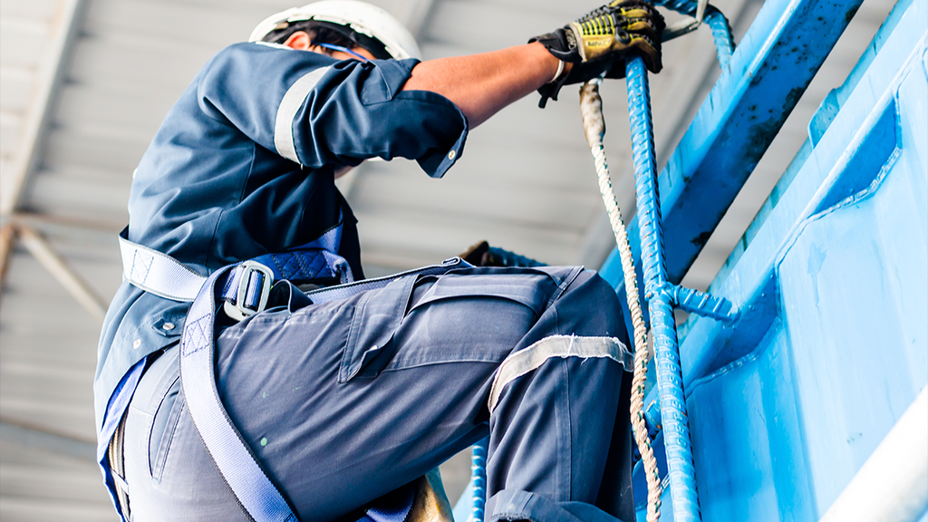 Longe De Sécurité Anti-Chute 1,6 M Nylon + Acier – 12 Mm Diamètre, Résistance 1800 Kg, Pour Travaux En Hauteur & Escalade